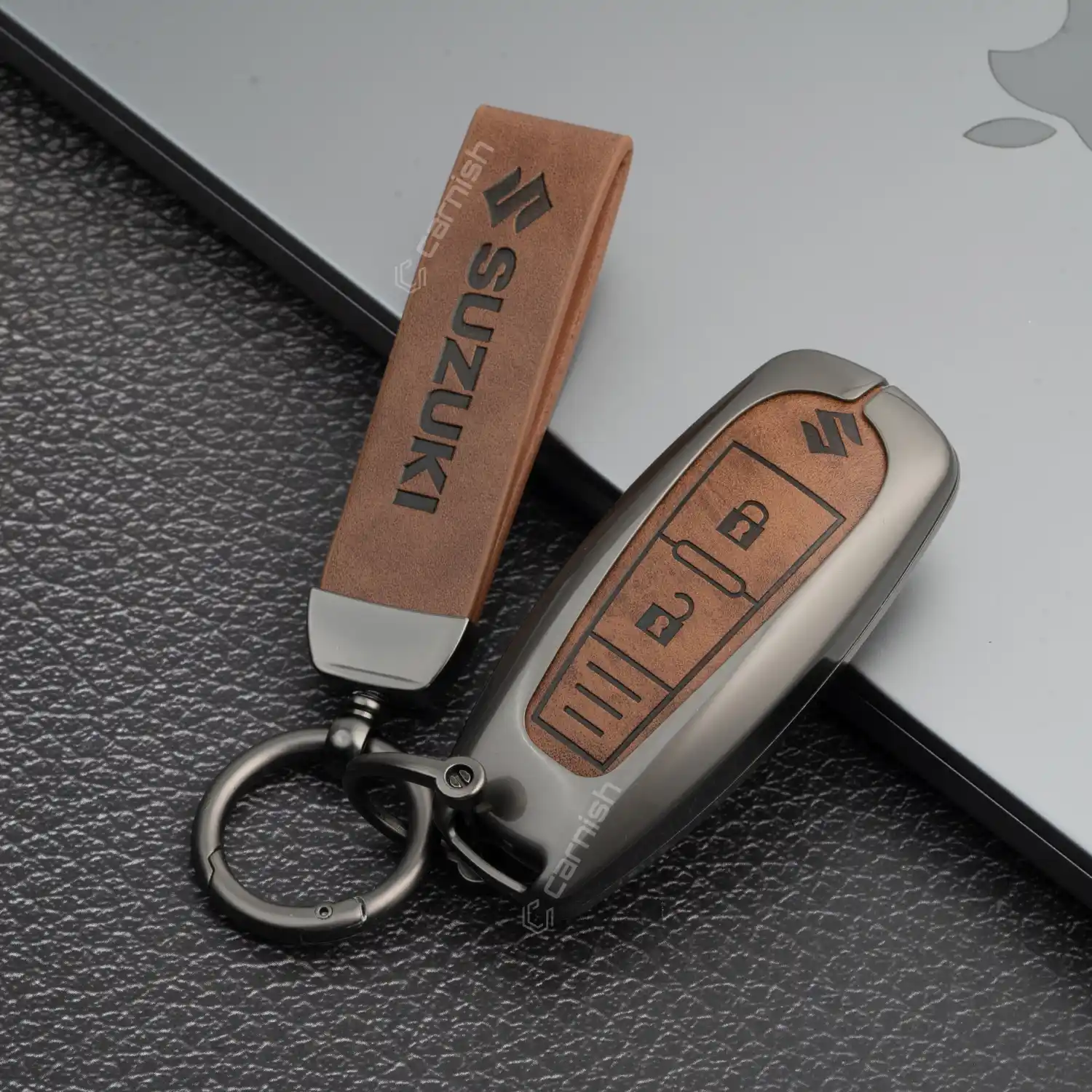 Metal Leather Key Cover For Maruti Suzuki