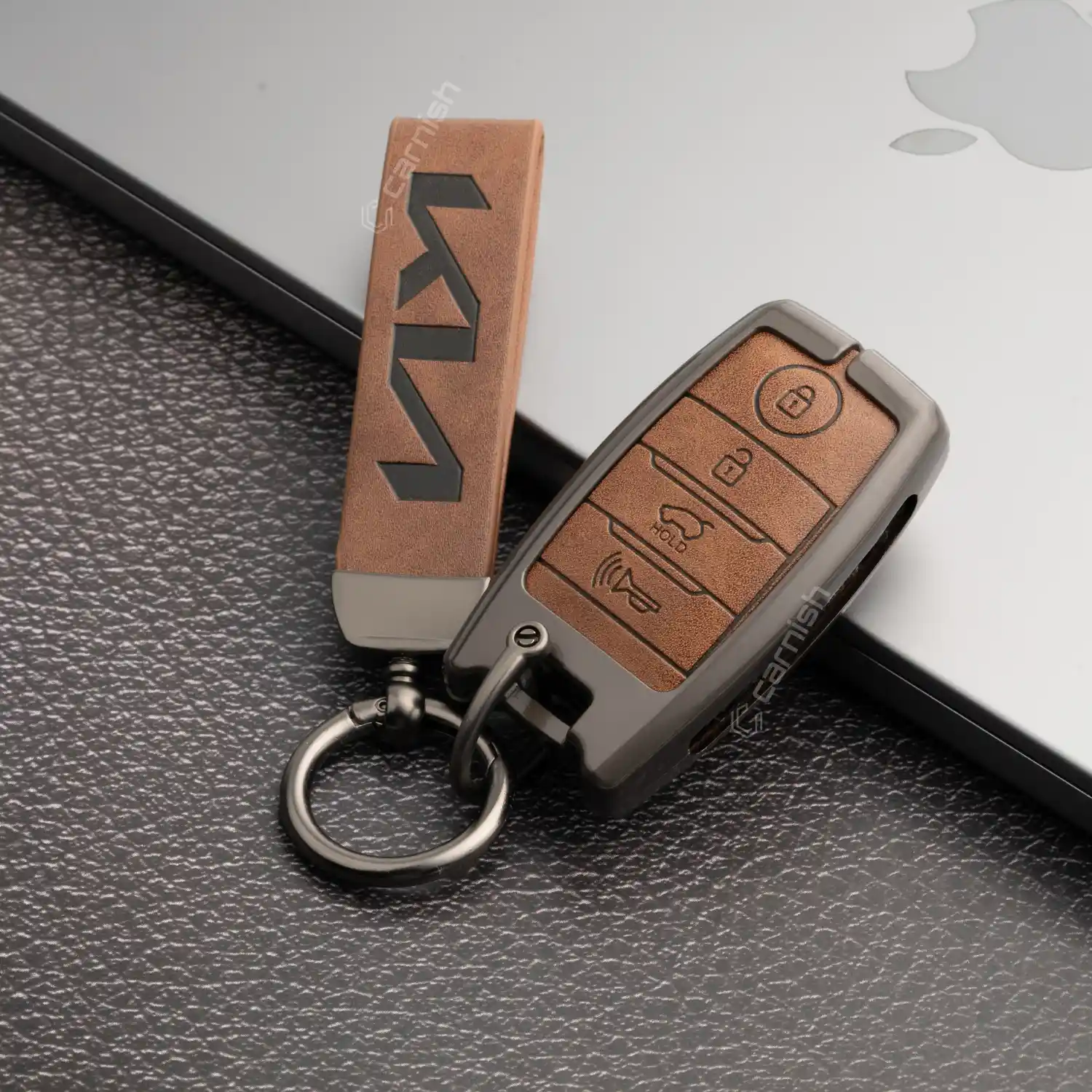 Metal Leather Key cover for Kia