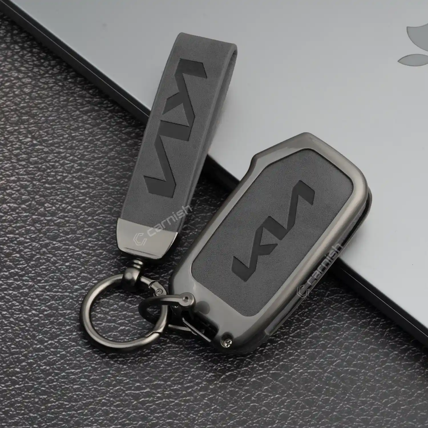 Metal Leather Key Cover For KIA
