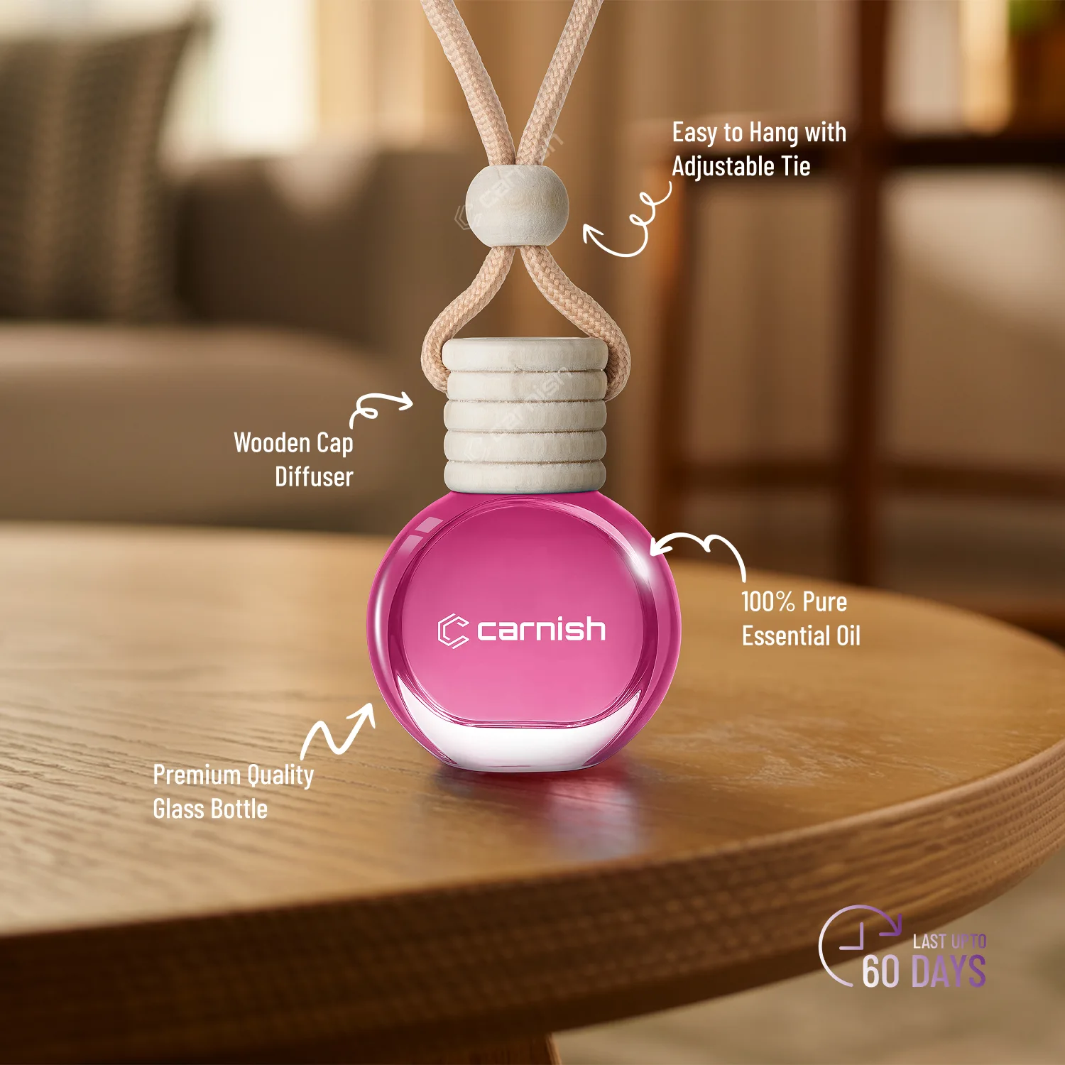 Rose - Car Hanging Air Freshener