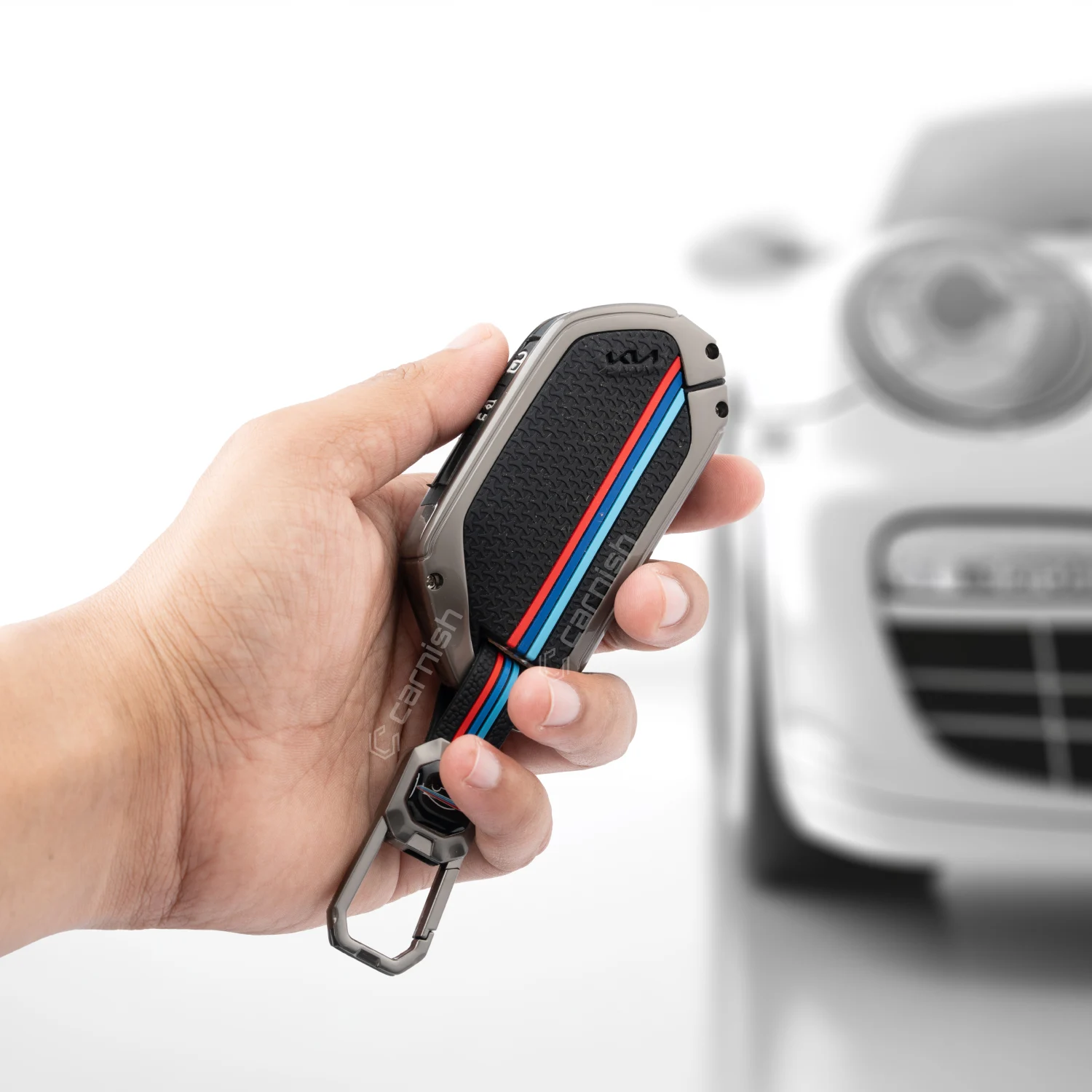 Metal Silicone Key Cover For Kia: syros