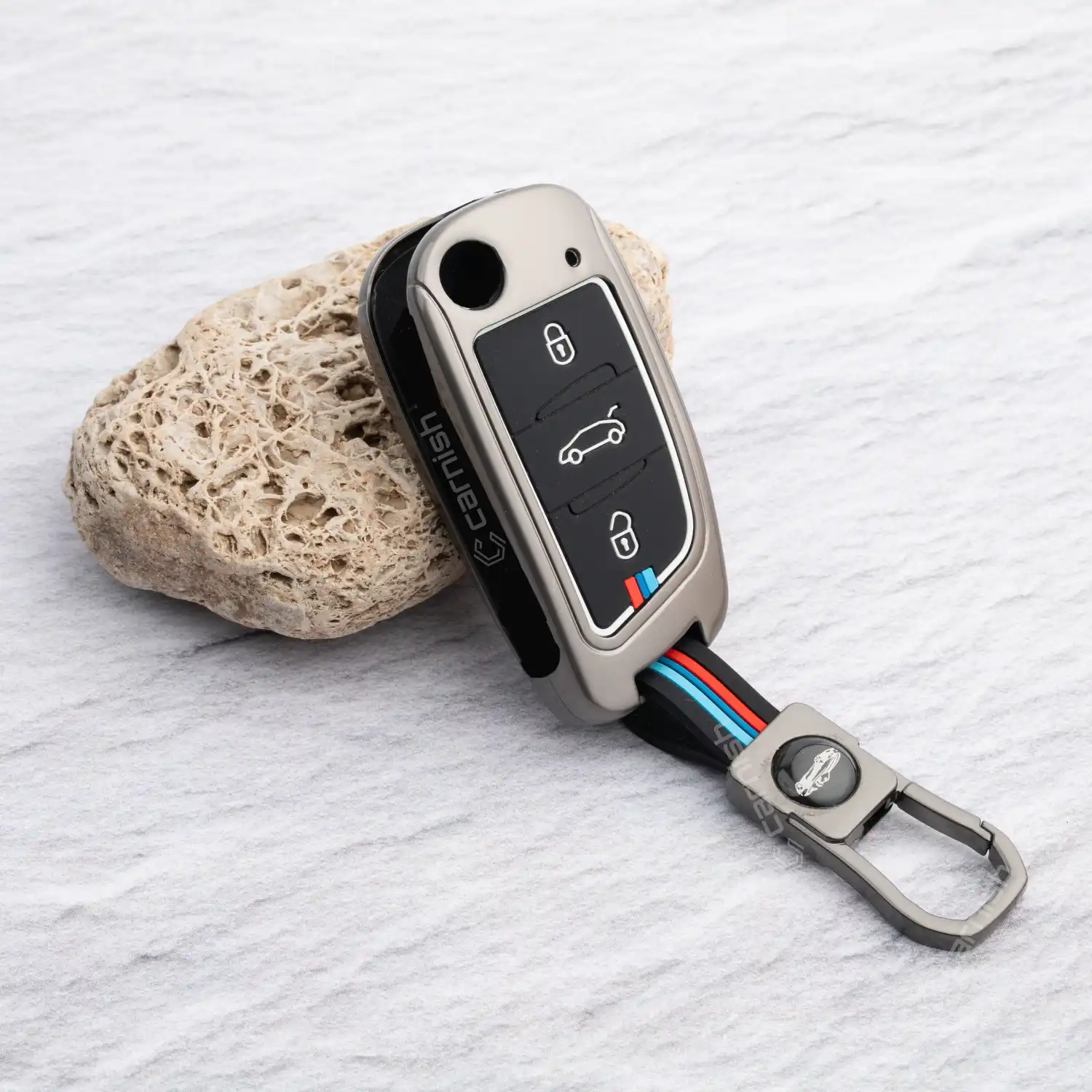 Metal Silicone Key cover For Universal flip key