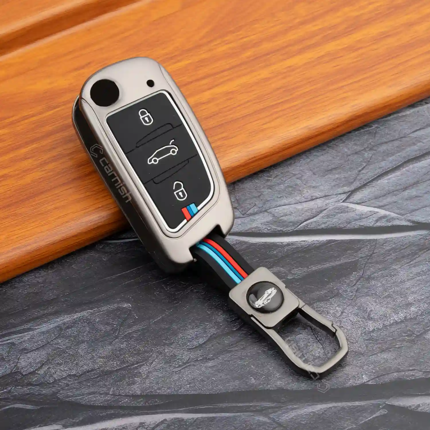 Metal Silicone Key Cover for Universal Key B11 DS Flip key, After Market Flip Key
