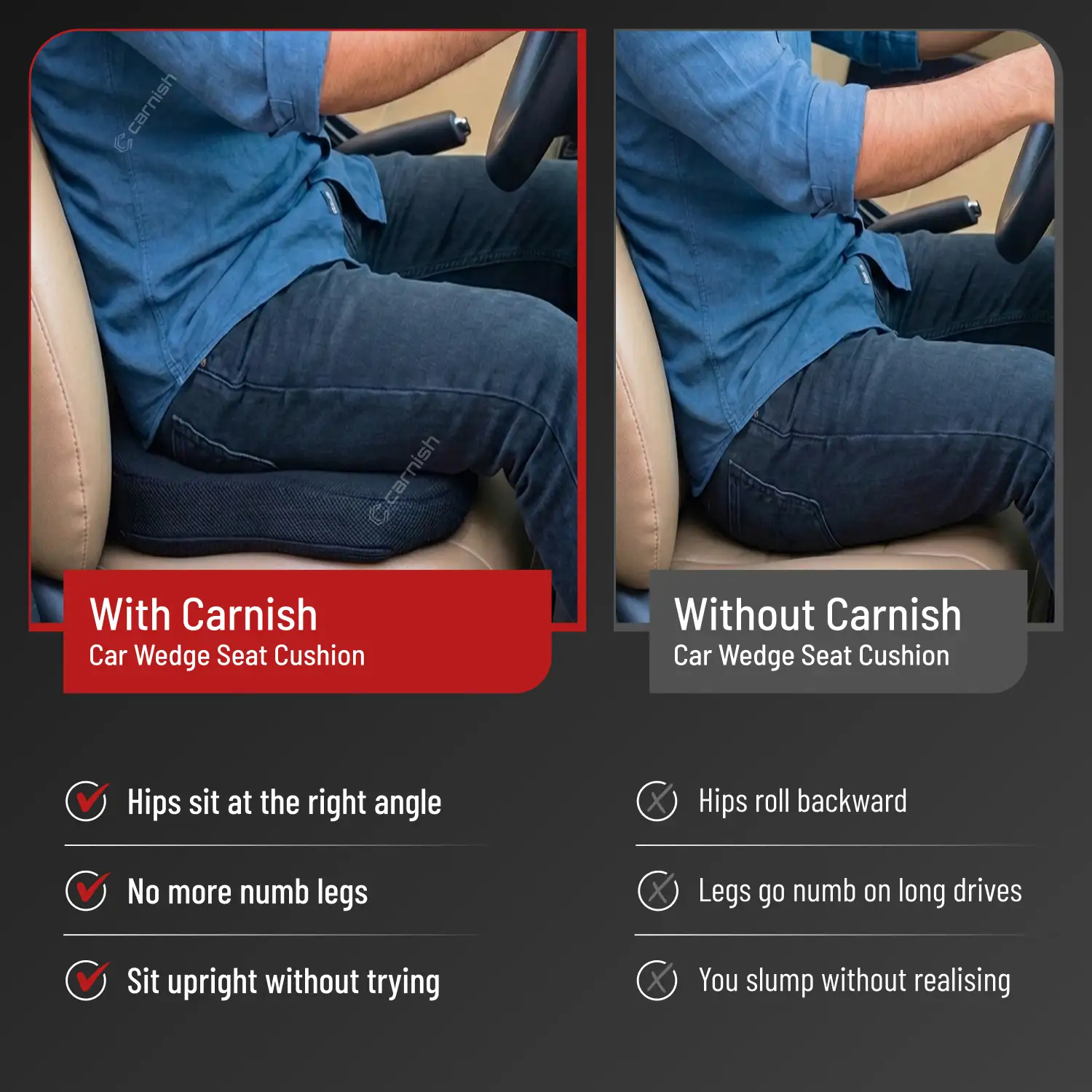 Carnish Ultimate Car Seat Cushion