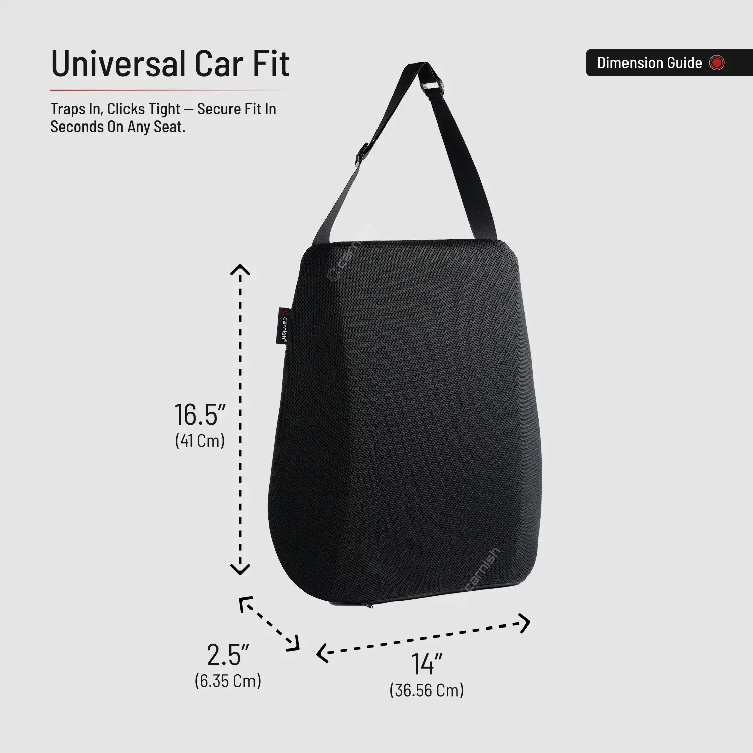 Carnish Ultimate Car Backrest Cushion for Lumbar Support
